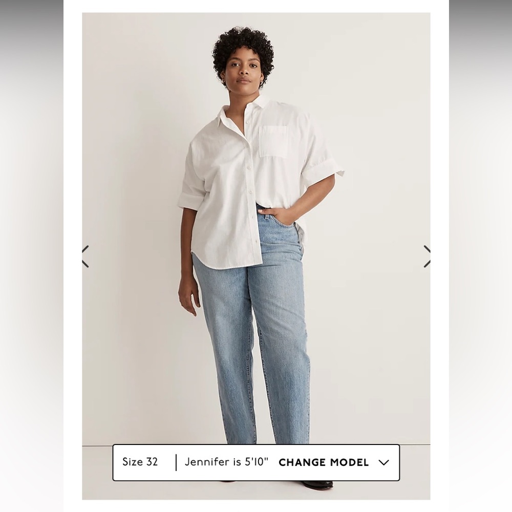 Madewell Curvy Perfect Vintage Straight Jean in Seyland Wash